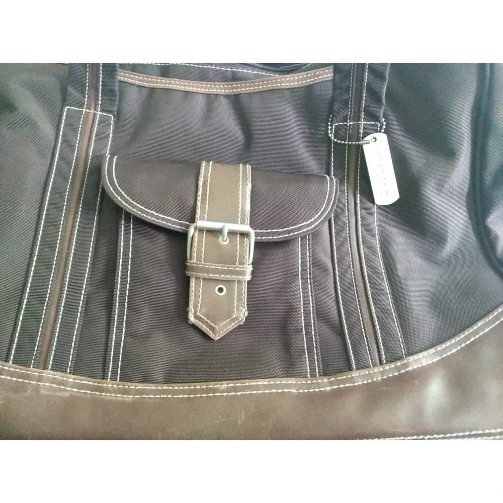 Kalencom Brown Diaper Bag Week-ender KD Design With Leather